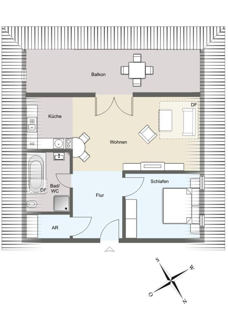 Schoene Fewo Mit Badewanne, Geschuetzter Dachterrasse Und Wlan Villa Heringsdorf  Exterior photo